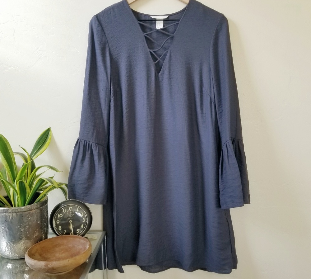 H&M bell sleeved shift dress (12)